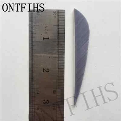 50PCS 3 Inch Parabolic Arrow Fletching Feathers Fletches RW LW - Image 1 of 4