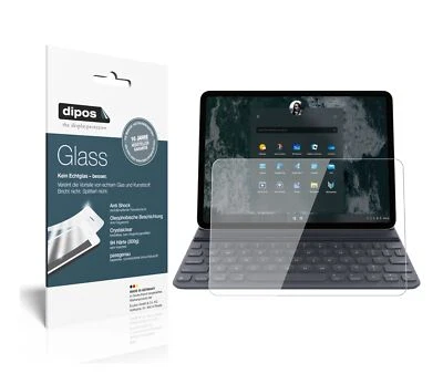 2x Schutzfolie für Microsoft Surface Pro 7 - Anti-Shock 9H Folie dipos Glass - Bild 1 von 4