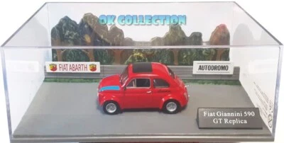 Modellino scala 1:43 DIORAMA FIAT ABARTH GIANNINI 590 GT REPLICA (Hachette) - Immagine 1 di 2