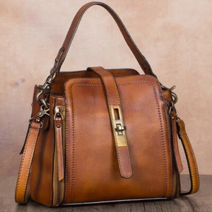 Genuine Leather Purses and Handbags for Women Vintage Crossbody Shoulder Bag - Picture 1 of 15