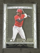 Elly De La Cruz 2023 Leaf Trinity Clear Multi-Sport C-9 /49 Rookie Card RC Reds