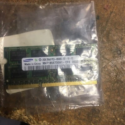 NEW Samsung Original 2GB PC3-8500S 1066mhz 2Rx8 CL7 Laptop Memory RAM - Image 1 of 3