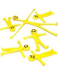 40 Yellow Stretchy Bendy Men Smile Face Kid Favour Birthday Party Bag Pinata Toy
