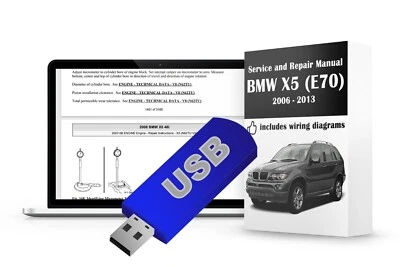 Service Repair Manual for BMW X5 E70 (2006 2007 2008 2009 2010 2011 2012 2013) - Imagem 1 de 2