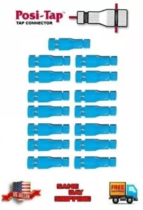 Posi-Tap PTA1618 Reutilizable GRIFO DE ALAMBRE AZUL (EX-150B, #605) 14-16 Awg, 15 PACK ¡Nuevo! - Imagen 1 de 5