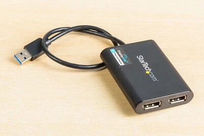 Dual DisplayLink USB Adapter f M1 M2 Macbook 2x 4k 60Hz DisplayPort USB32DP24K60 - Bild 1 von 2