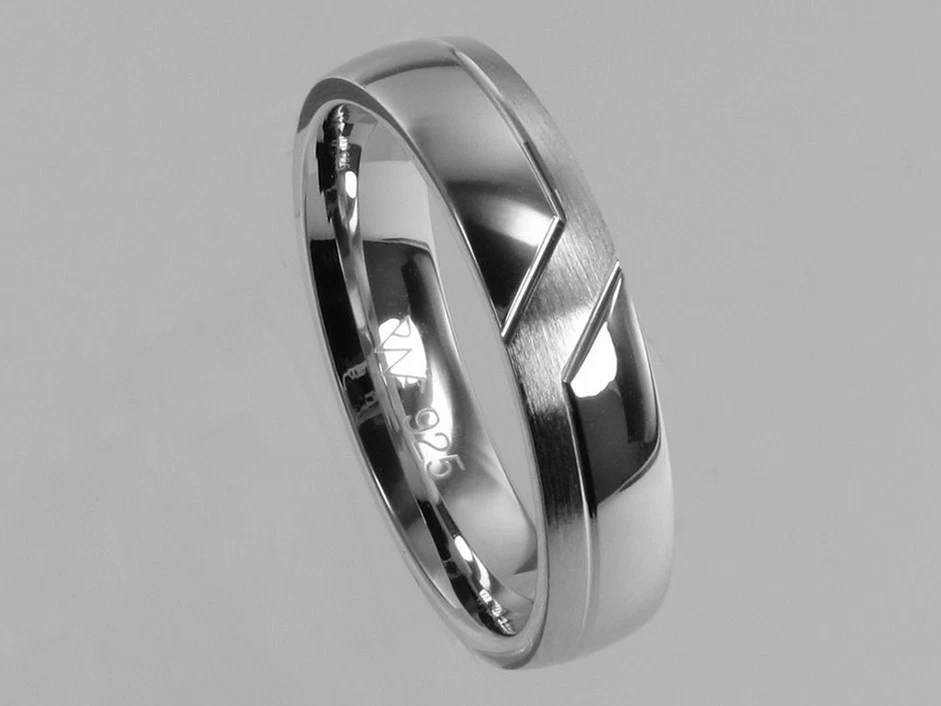 Moderno Anello Uomo 925 Argento Dell'Amicizia Prova di Appannamento Donna - Immagine 1 di 3