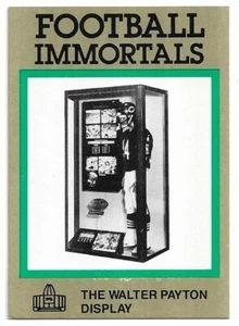 WALTER PAYTON DISPLAY 1985 Football Immortals card #134 Chicago Bears EX - Picture 1 of 2