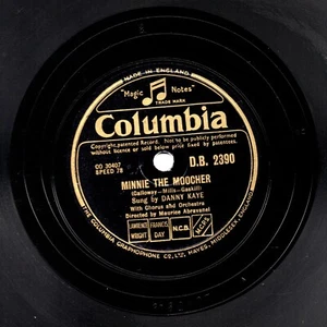 CLASSIC DANNY KAYE  78   MINNIE THE MOOCHER / DINAH  UK  COLUMBIA DB 2390 E/E- - Picture 1 of 1
