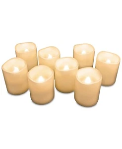 Lavish Home 242644 LED Votive Flameless Wax Candle Set 8-Piece Ivory - Picture 1 of 3