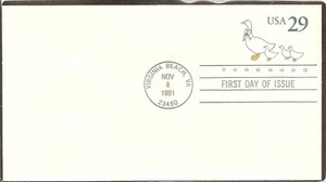 US SC # U624 Country Geese FDC . Ready For Cachet. - Picture 1 of 1