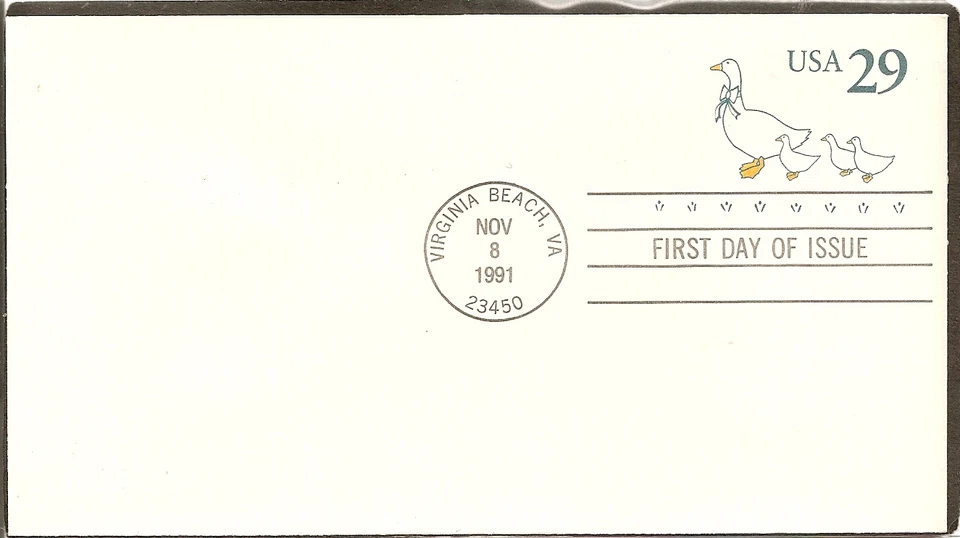 US SC # U624 Country Geese FDC . Ready For Cachet. - Image 1 of 1