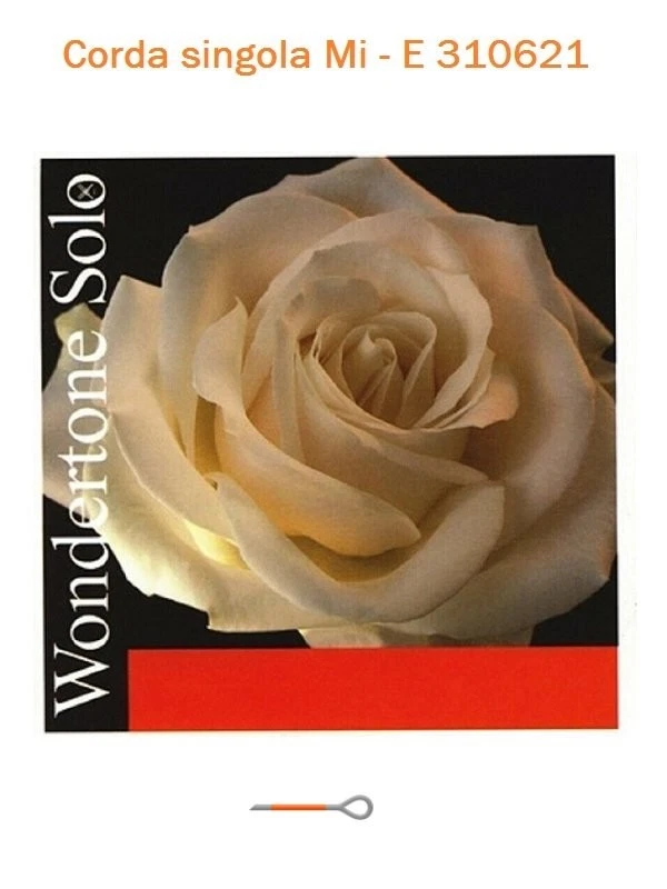 Corda singola per violino Mi - E Pirastro Wondertone Solo con Asola - Immagine 1 di 1