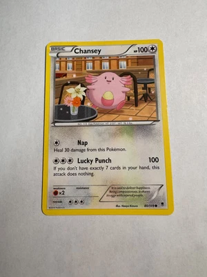 Chansey 80/119 - Common Pokemon XY Phantom Forces Card LP - Image 1 of 2