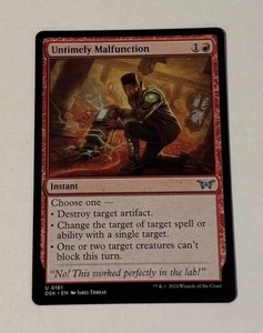 MTG Untimely Malfunction - Duskmourn: House Of Horror LP - Picture 1 of 2