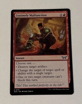 MTG Untimely Malfunction - Duskmourn: House Of Horror LP - Image 1 of 2