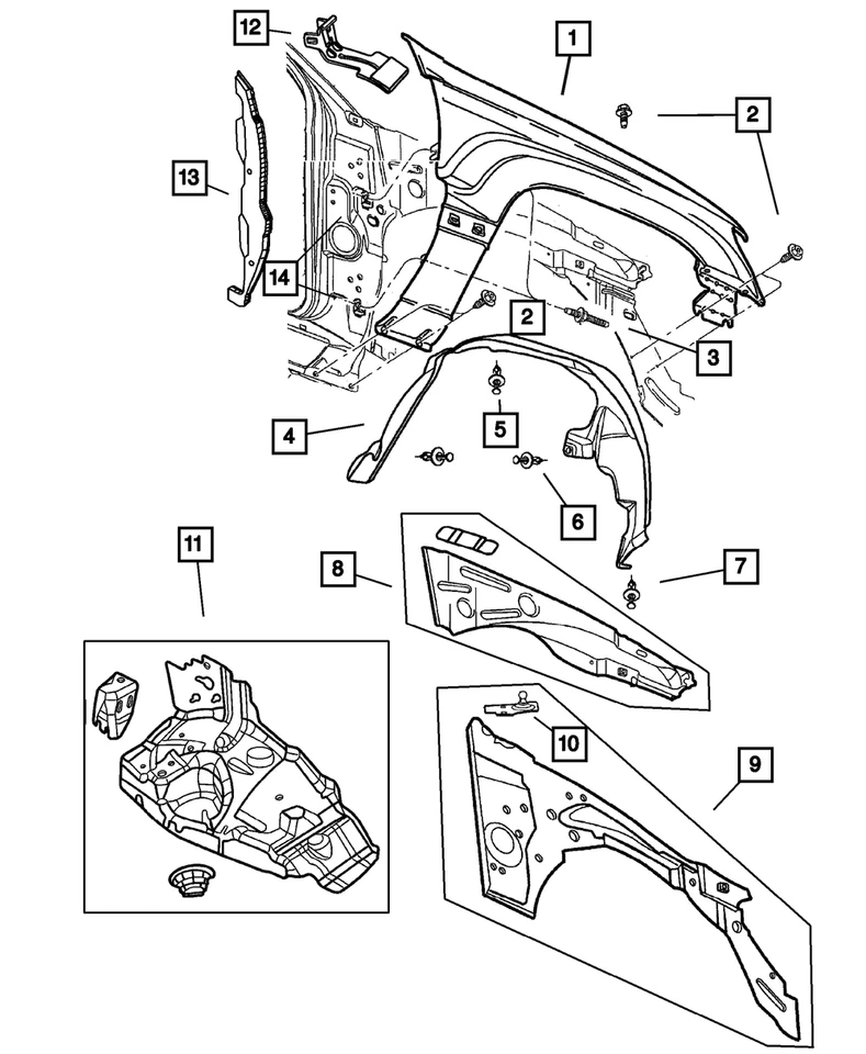 Genuine Mopar Front Suspension Support Right 5017481AD - Image 1 of 1
