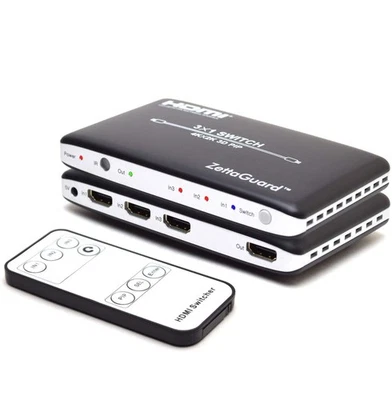 Interruptor HDMI de 3 puertos 3x1 con control remoto PIP IR para PS4 Xbox Apple TV Fire Stick Foto 1 de 4