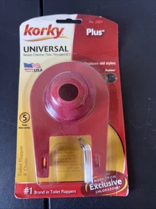 Korky Universal Plus Toilet Flapper No. 2001 Red Resists Chlorine Size 2’’ - Picture 1 of 2