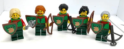 Lego Forestmen con Armas - JUEGO DE 5 NUEVOS - Minifiguras Castillo Foto 1 de 4