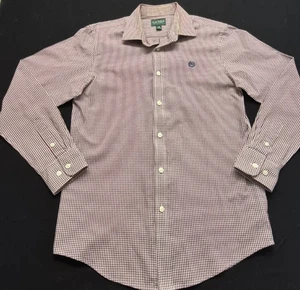 Camicia classica Lauren Ralph Lauren ragazzo rosso/bianco a quadri con bottoni tg. 18 - Foto 1 di 13