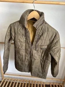 Unbekannt Vintage Stepp gefütterte Jacke grün kleiner Talon Reißverschluss, Jagd, Militär - Bild 1 von 9