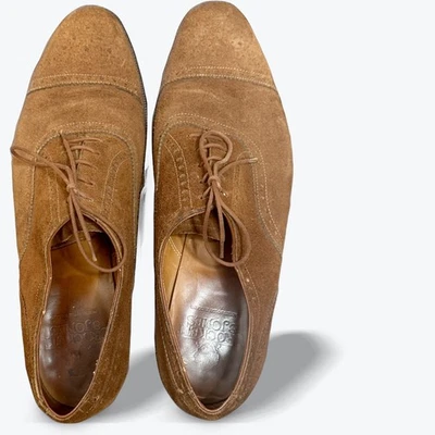 Crockett & Jones Westminster Suede Cap Toe Oxford Shoes UK 11 D Made in England - Image 1 of 4