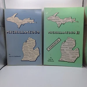 Michillaneous Book Set 1980s Trivia Facts Funny Michigan Great Lakes Detroit - Picture 1 of 11