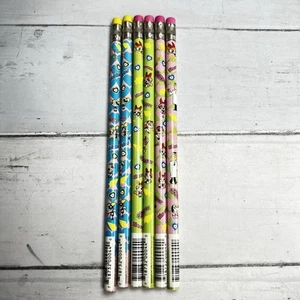 Lot Of 6 Powerpuff Girls Unsharpened Pencils Cartoon Network Bubbles Blossom - Picture 1 of 7