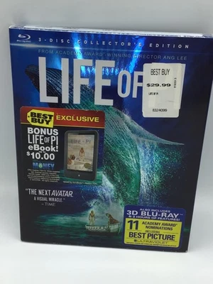 Life of Pi (Blu-ray/Dvd, 2012, 3-Disc Set)NEW - Image 1 of 3