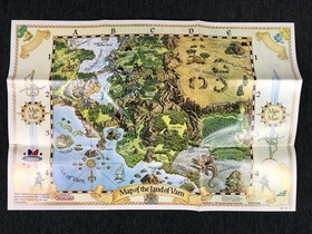 Might & And Magic - Nintendo NES - Map Poster Only - Very Good - SAFE SHIP!