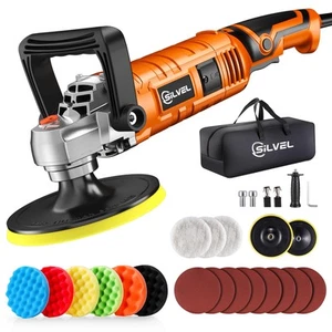 Buffer Polisher, 1600W 7 Inch/6 Inch Polisher for Car Detailing, Wax Machine,... - Picture 1 of 7