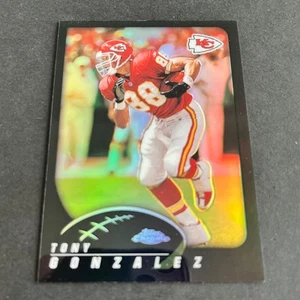 2002 Topps Chrome Black Refractors #113 Tony Gonzalez /599 Kansas City Chiefs - Picture 1 of 2