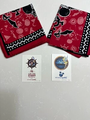 Pañuelos y tatuajes de noche pirata de Disney Cruise Line 2 cada uno - 2024 nuevo estilo Foto 1 de 4