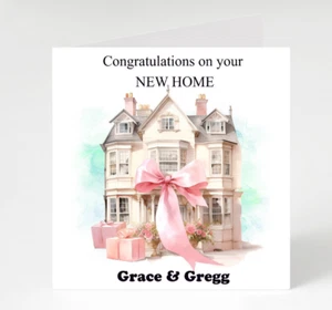Personalised New Home card, Congratulations on your new home card - Picture 1 of 5