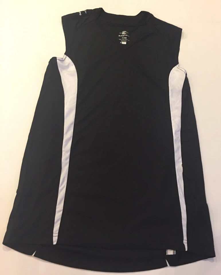 Camiseta para mujer Easton Challenge negra/blanca talla XXS NUEVO bb061 Foto 1 de 2