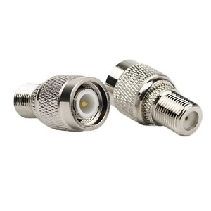 1x TNC Male to F Female Jack Straight Connector RF Coaxial Coax Antennas Adapter - Picture 1 of 7