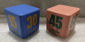 Vivitar Productivity Cube Timer Block Choose Blue, or Peach  4 Alarm times - NEW - Picture 1 of 10