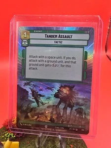 Star Wars Unlimited JTL Hyperspace Foil Card #858 Tandem Assault - Picture 1 of 2