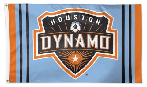 HOUSTON DYNAMO Football Club Huge 3'x5' Official MLS Soccer DELUXE FLAG Cover