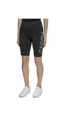 Байкерские шорты Calvin Klein Performance Pocket черные размер средний - Изображение 1 из 4