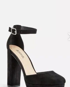 just fab pumps britte black Size Uk 6.5 - Imagen 1 de 2