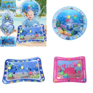 US Inflatable Tummy Time Premium Infant Water Mat Strengthen Baby Muscle Growth - Picture 1 of 18