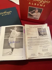 Joe DiMaggio Albums Autograph, Signed Set of 2 Books. JSA LOA Auto Graded 10! - Picture 1 of 15