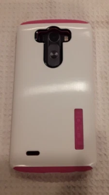 Incipio LG G3 DualPro Dual Layer Protection Case for LG G3 in White/Pink NEW - Image 1 of 4