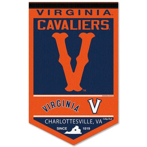 Virginia Cavaliers Heritage Logo History Banner Pennant Cover