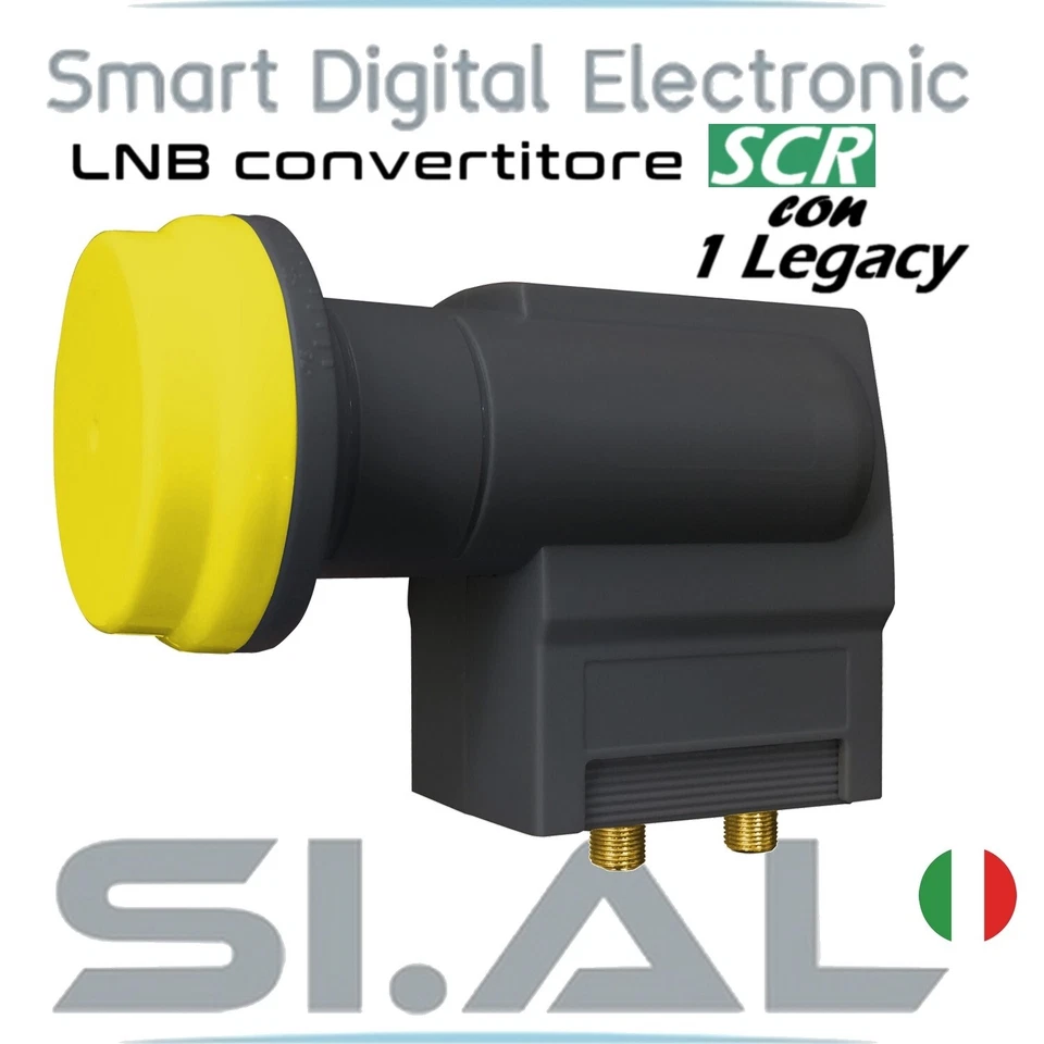 Convertitore LNB SCR monocavo con uscita legacy universale SCHERMATO 5 utenze - Immagine 1 di 1