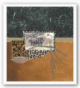 Palace Elephants Bryan Martin Art Print 22x20 - Picture 1 of 1