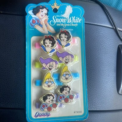Pinzas de pelo vintage Blancanieves y los siete enanitos 8 piezas retro años 90 Y2K  Foto 1 de 3