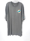 MIAMI DOLPHINS TEAM ISSUED NIKE DRI-FIT GREY SHORT SLEEVE SHIRT NEW SIZE 2XL